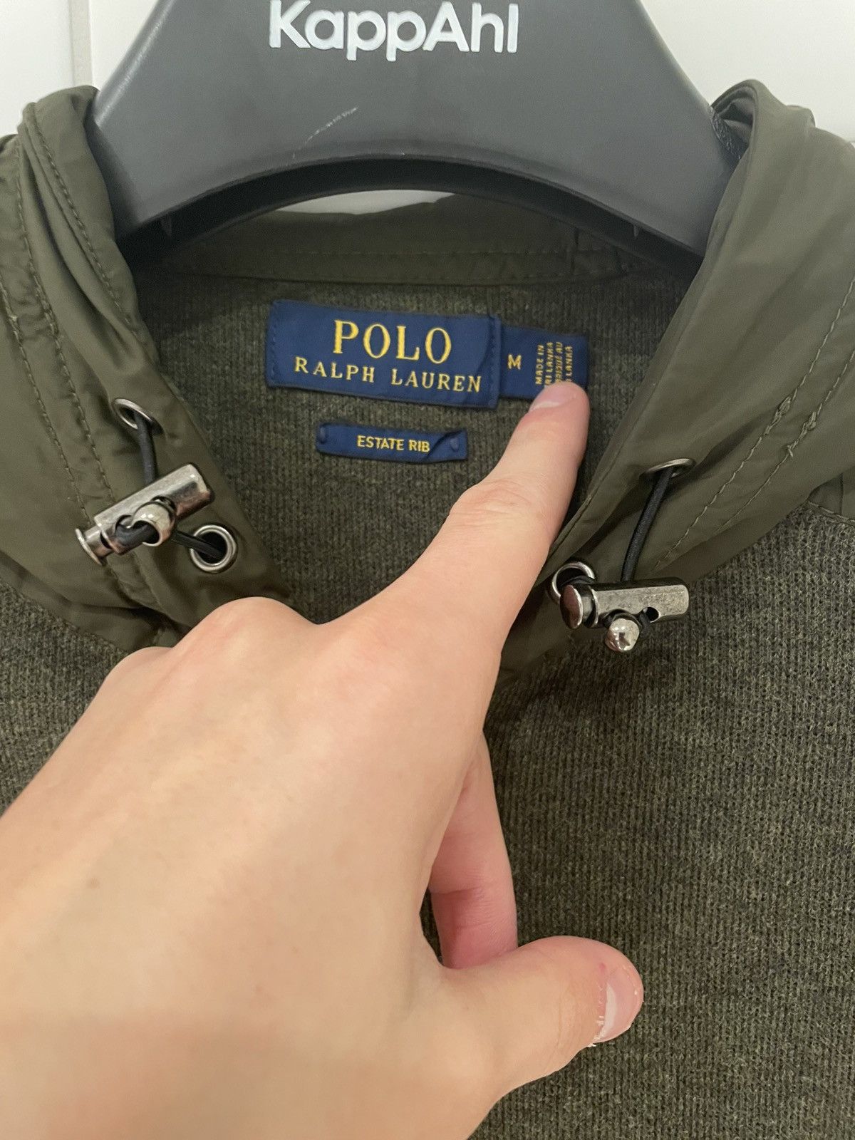 Polo Ralph Lauren Olive Green Zip-Up cardigan – Polo Ralph Lauren Size US M / EU 48-50 / 2 - 6 Thumbnail