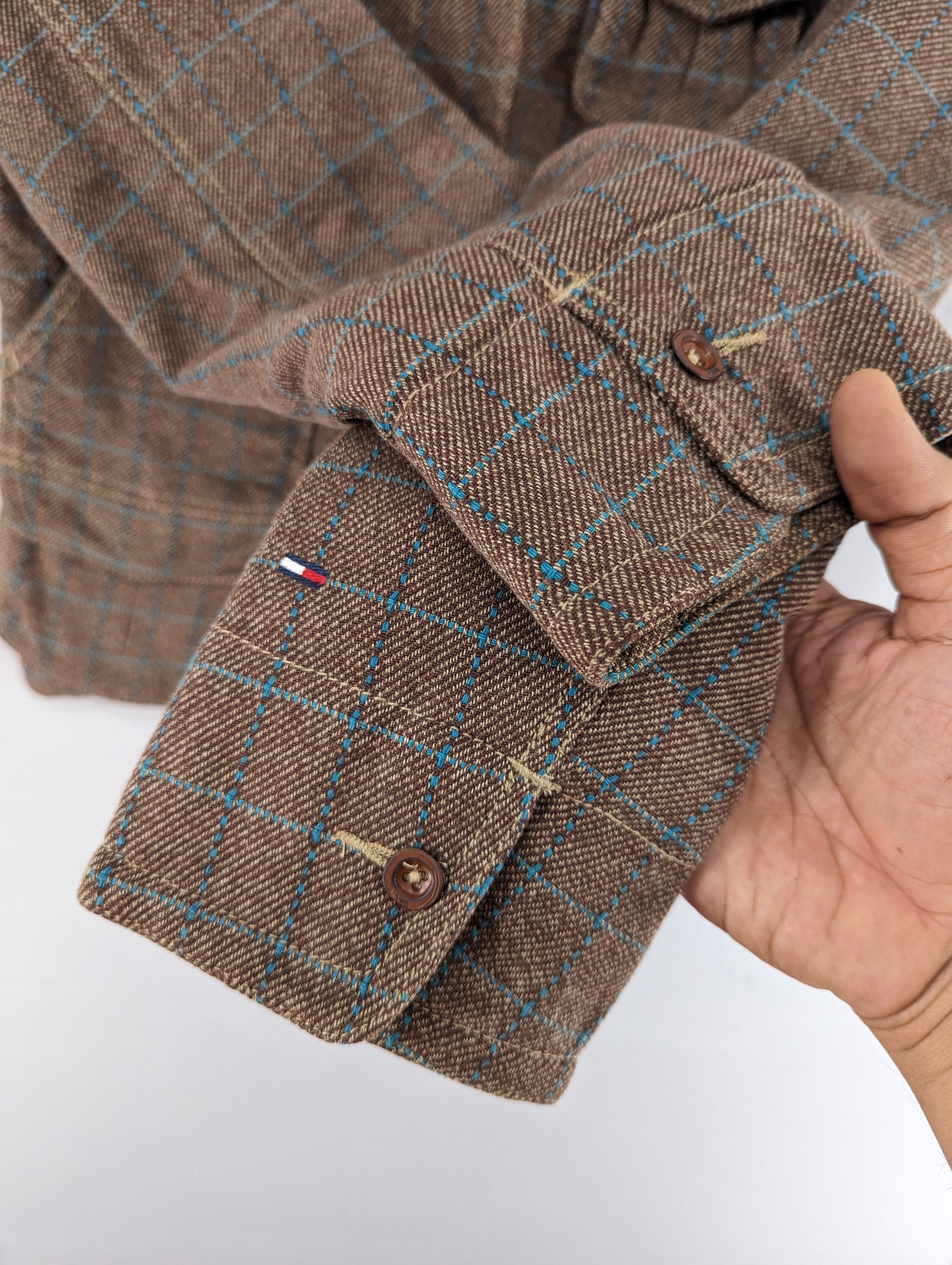 Tommy Hilfiger Tommy Hilfiger Denim Blazer Jacket Brown Size S / US 4 / IT 40 - 6 Thumbnail