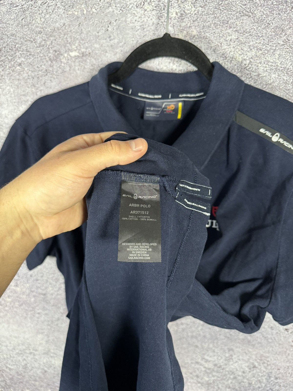 Formula 1 × Red Bull Sail Racing ARBR Polo Red Bull Blue Tee Men’s F-1 Large Size US L / EU 52-54 / 3 - 7 Thumbnail