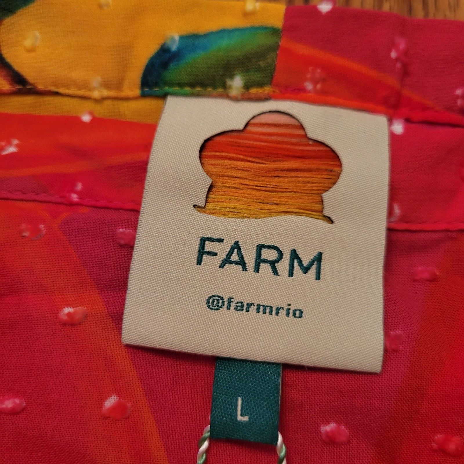 Farm Rio Farm Rio Garden Mix Anthro Skirt L Yellow Pear Pink Pepper Size 34" / US 12 / IT 48 - 2 Thumbnail