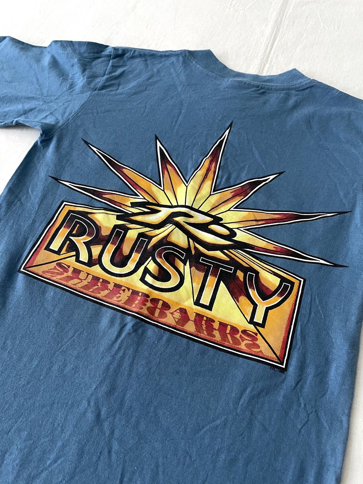 Rusty Vintage 1996 Rusty Surfboards Weed Logo Tshirt Made in USA Size US S / EU 44-46 / 1 - 9 Thumbnail