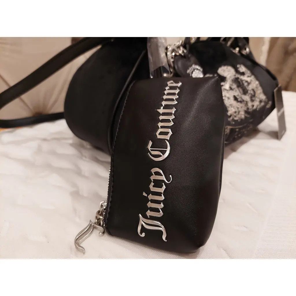 Juicy Couture Juicy Couture black velvet Scottish Terrier handbag vintage Size ONE SIZE - 4 Thumbnail