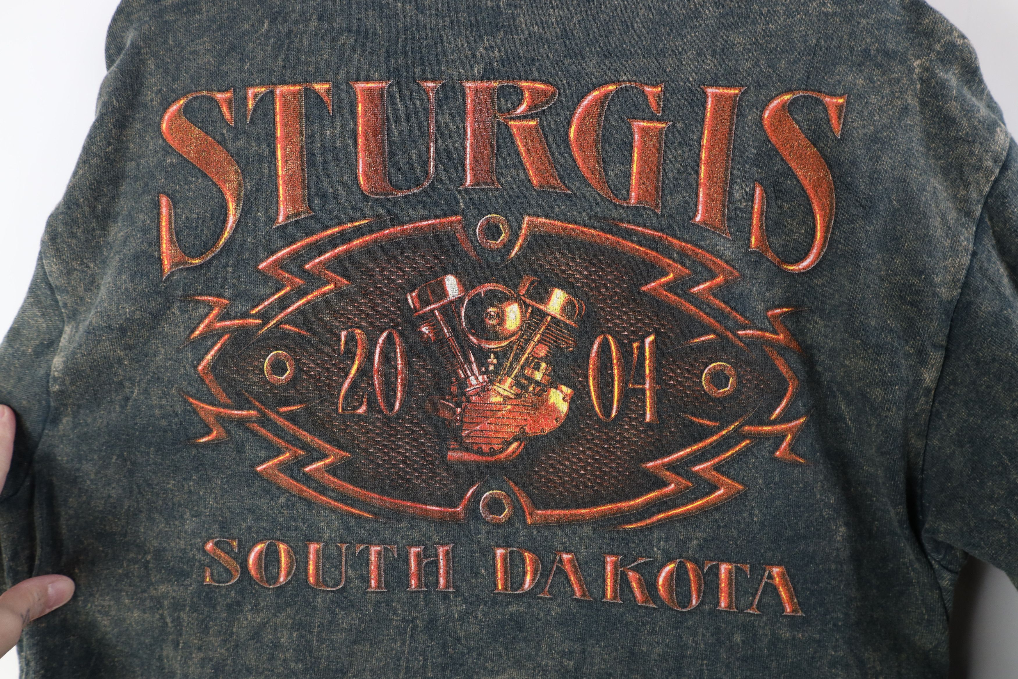 Vintage Vintage Y2K 2004 Sturgis Motorcycle Long Sleeve T-Shirt Size US M / EU 48-50 / 2 - 12 Thumbnail