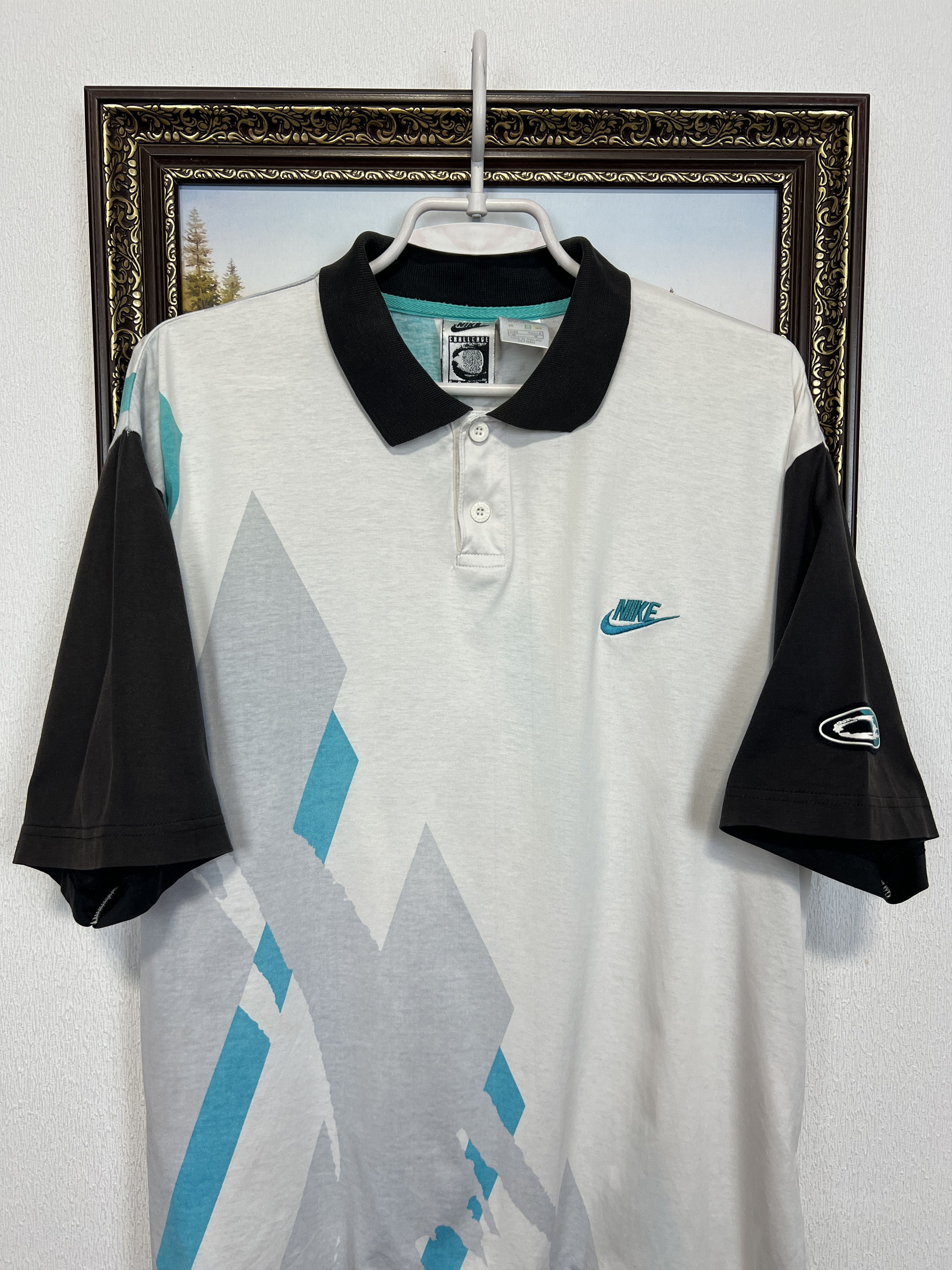 Nike Nike Challange Court Andre Agassi Tennis Polo Shirt Jersey Size US M / EU 48-50 / 2 - 2 Thumbnail