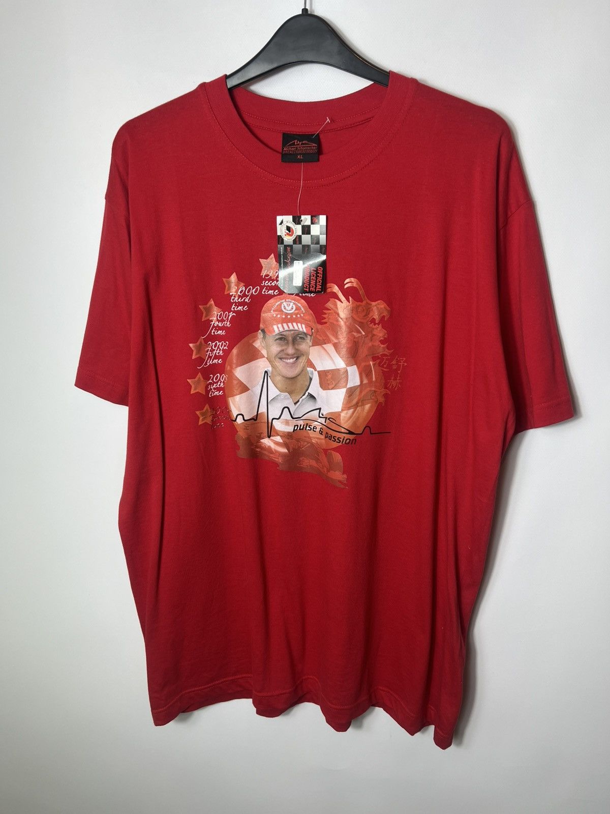 Ferrari Vintage Michael Schumacher Y2K Ferrari Formula 1 Racing Tee Size US XL / EU 56 / 4 - 1 Thumbnail