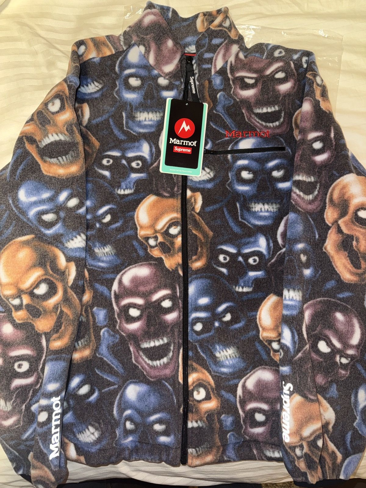 Supreme Supreme x Marmot Skull Pile Fleece Jacket Size US S / EU 44-46 / 1 - 1 Thumbnail