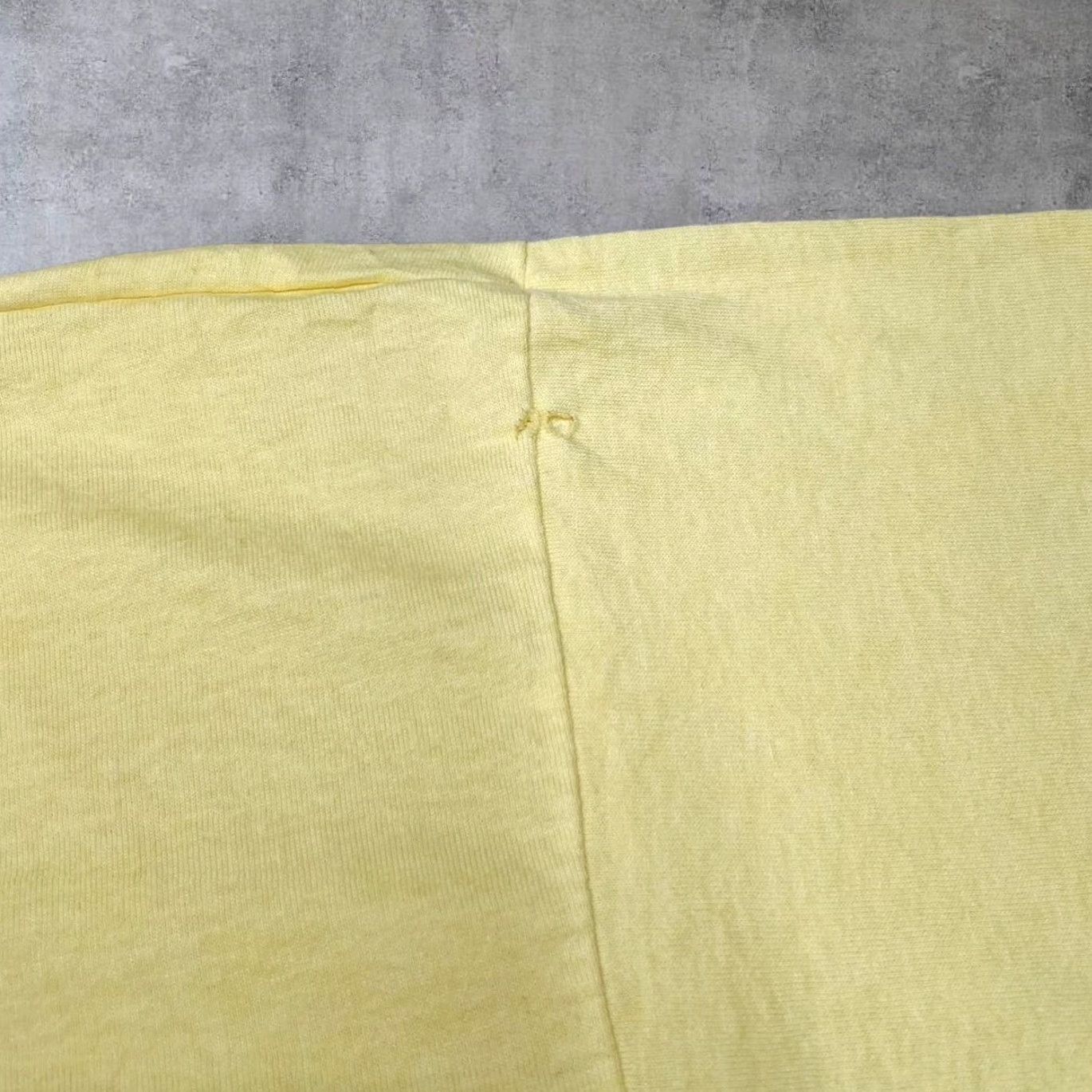 Fruit Of The Loom VINTAGE Fruit of the Loom T-Shirt 90s Reunite America Protect Our Children Graphic Single Stitch XL Yellow Mens Size US XL / EU 56 / 4 - 6 Thumbnail