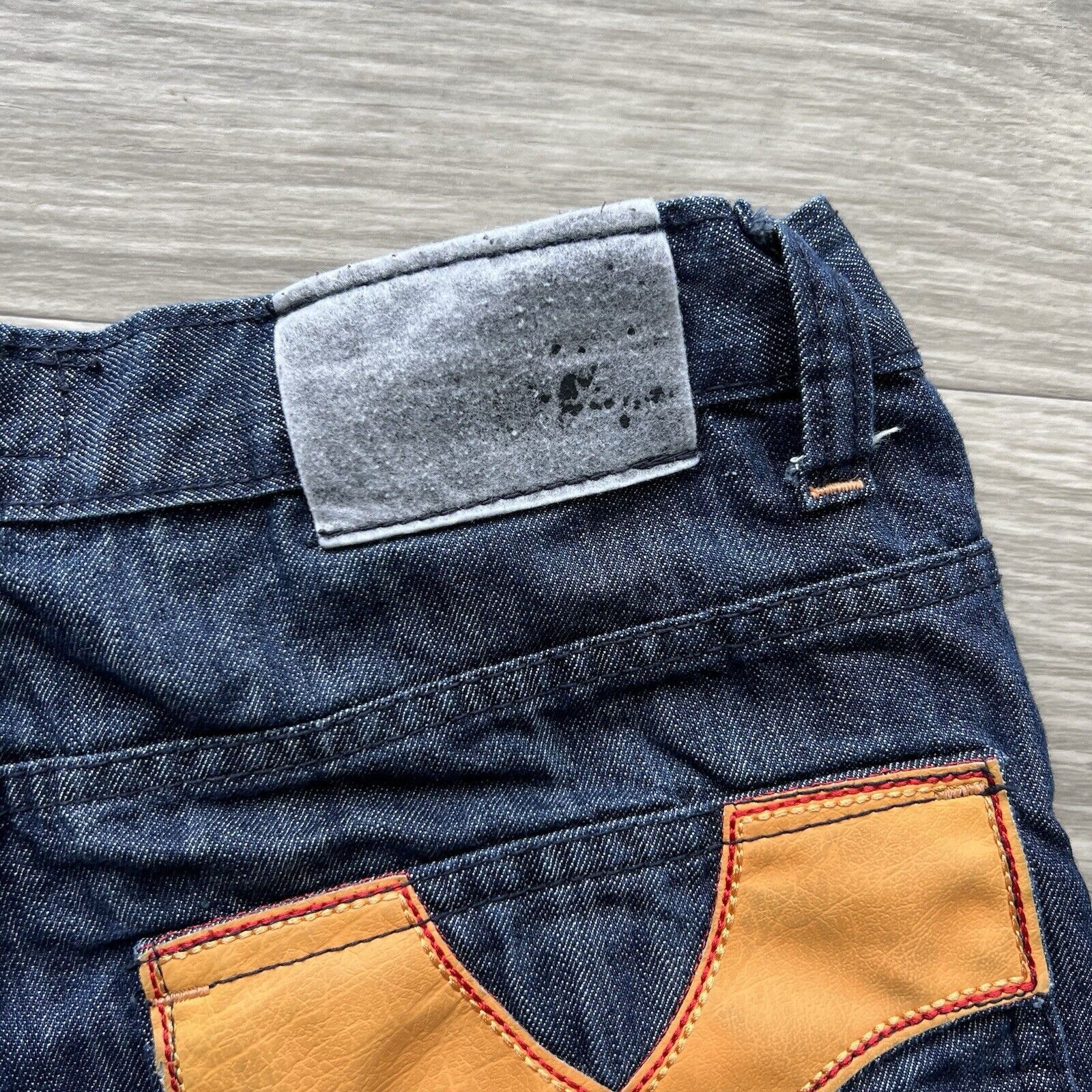 Other Vintage Y2K QRUEL Baggy Hip Hop Skater Grunge Emo Jean Short Size US 33 - 3 Thumbnail