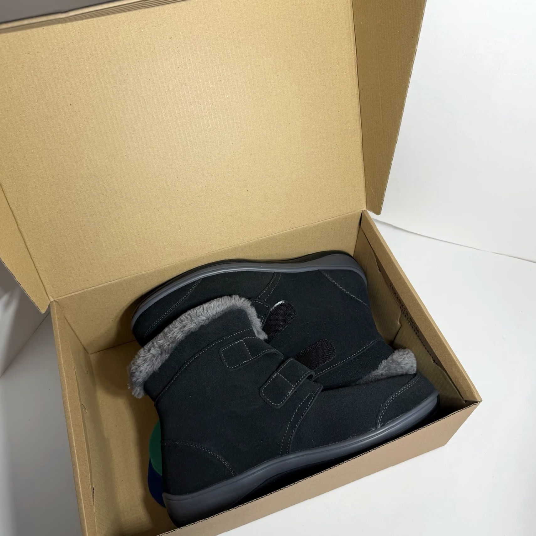 Vintage VINTAGE? No → Orthofeet Florence Waterproof Black Boots Women 9.5 Wide Leather Waterproof Mid-Calf Hook & Loop Black Boots Size US 10 / IT 40 - 8 Thumbnail