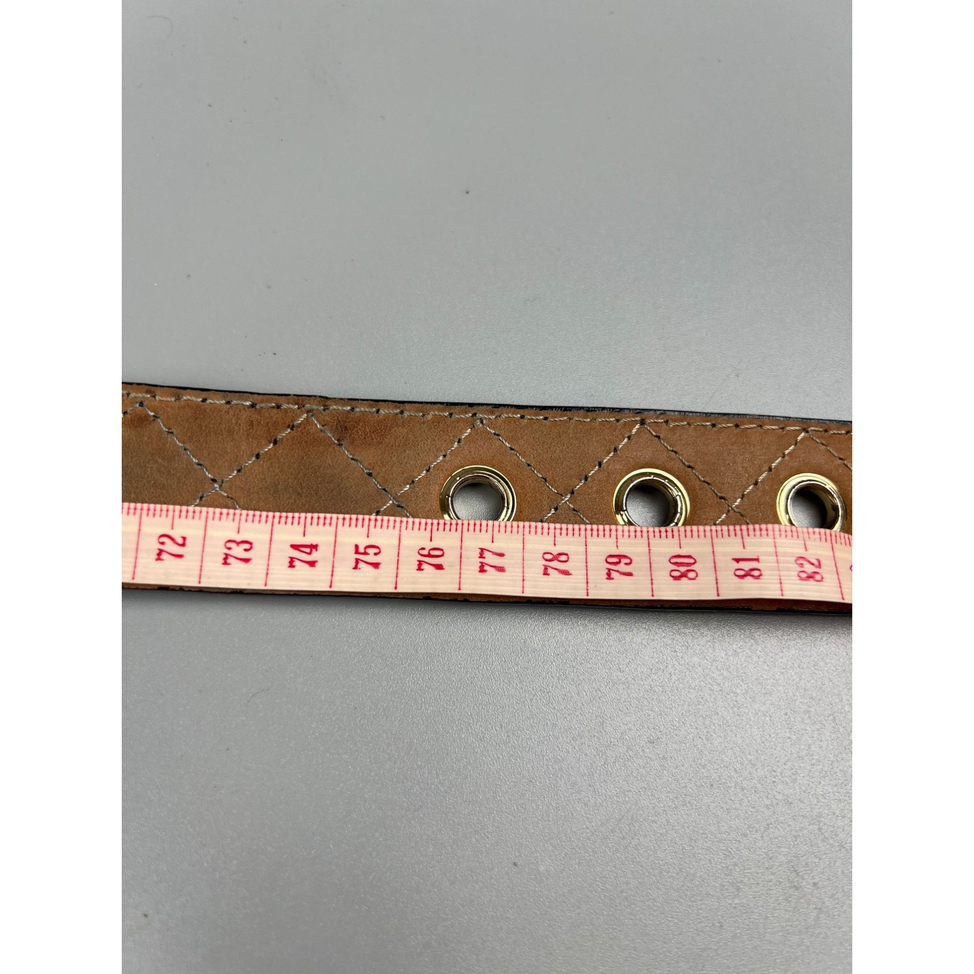 Dolce & Gabbana Dolce & Gabbana Patent Leather Quilted Logo Belt Size ONE SIZE - 14 Thumbnail