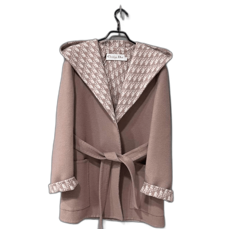 Dior Pink Printed Bathrobe Coat by Dior-2505 Size L / US 10 / IT 46 - 1 Thumbnail