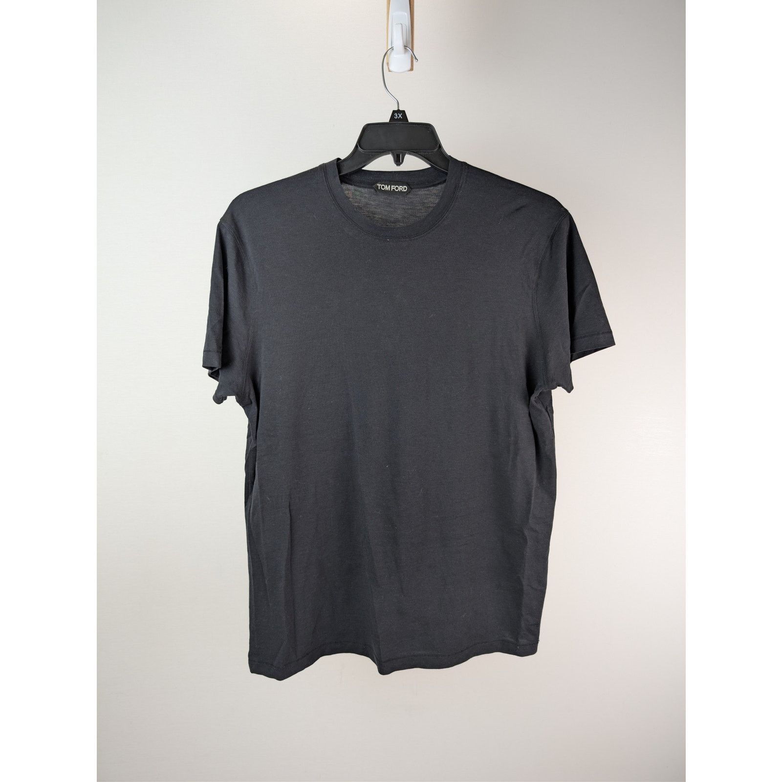 Tom Ford o1rshd1 CC20 Short Sleeve Crewneck T-Shirt in Black Size US M / EU 48-50 / 2 - 8 Thumbnail