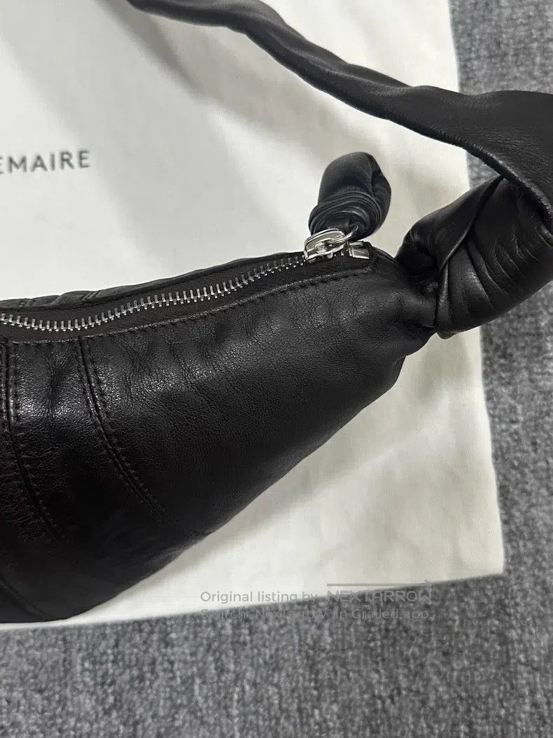 Lemaire LEMAIRE Dark Chocolate Brown Leather Horn Bag Size ONE SIZE - 4 Thumbnail