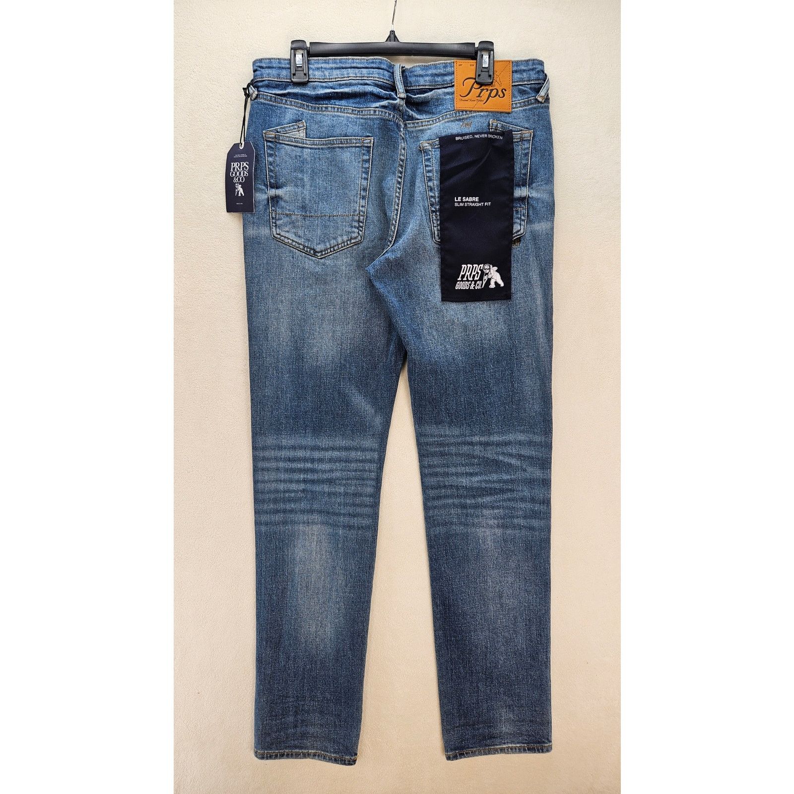 Prps PRPS MEN'S 34 CAYENNE SKINNY FIT STRETCH JEANS BLUE NWT Size US 34 / EU 50 - 5 Thumbnail