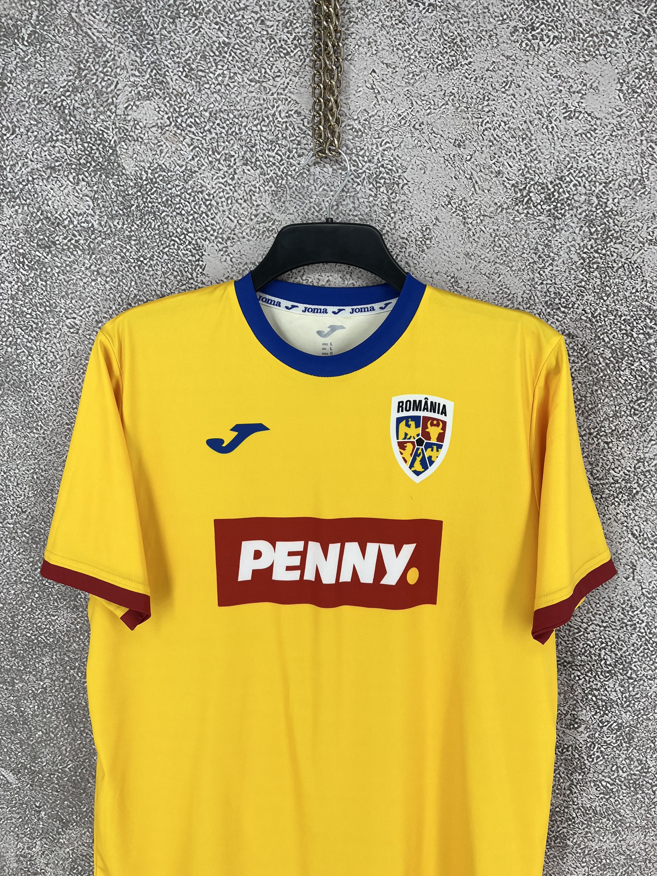 Joma Romania 2024-25 Joma Home Fan Football Shirt L Size US L / EU 52-54 / 3 - 6 Thumbnail