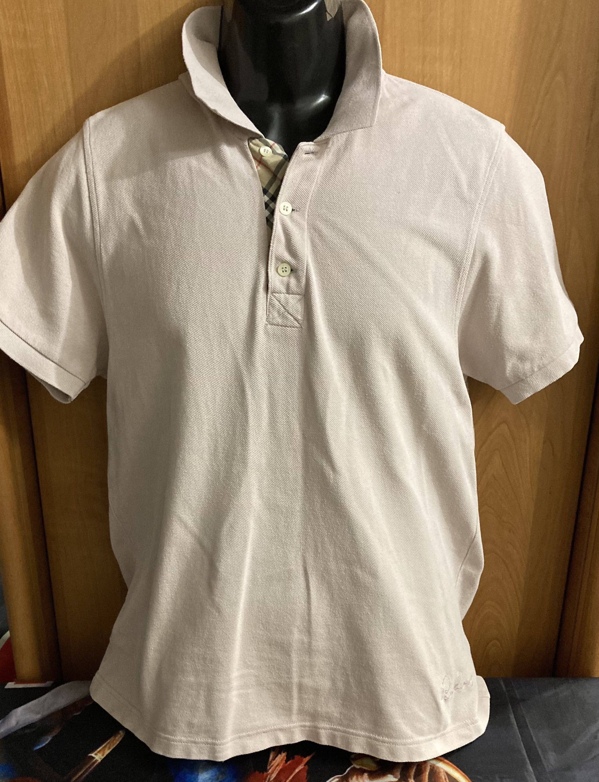 Burberry × Vintage Burberry London Hartford chalk city pink polo shirt Sz.-M Size US M / EU 48-50 / 2 - 11 Thumbnail