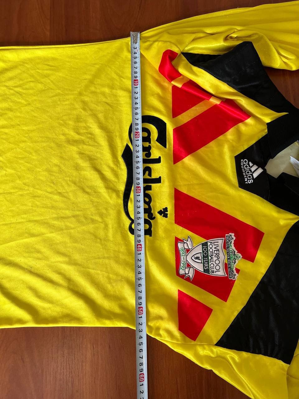 Adidas VERY RARE! 1992/93 LIVERPOOL FC GK 100 YEARS SOCCER JERSEY Size US M / EU 48-50 / 2 - 22 Thumbnail
