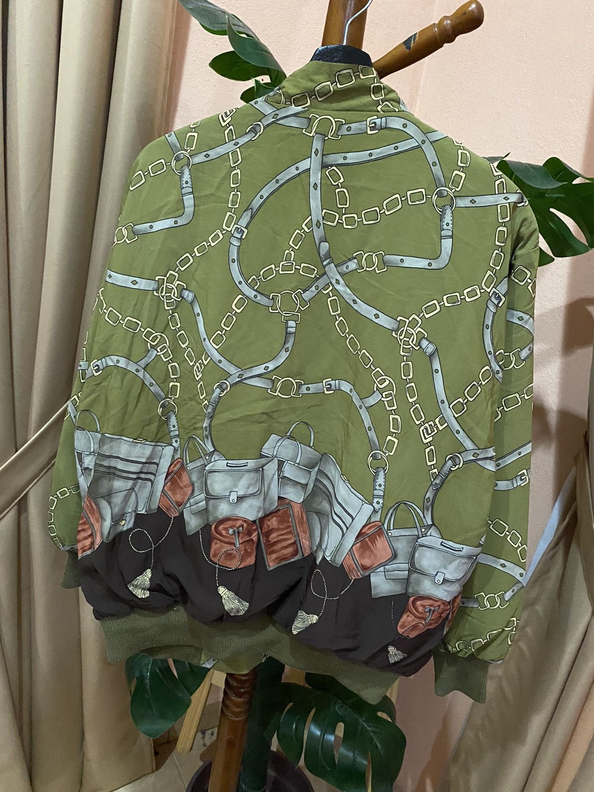 Other Modern Baroque Inspired Olive Green Bomber Jacket Size US L / EU 52-54 / 3 - 7 Thumbnail
