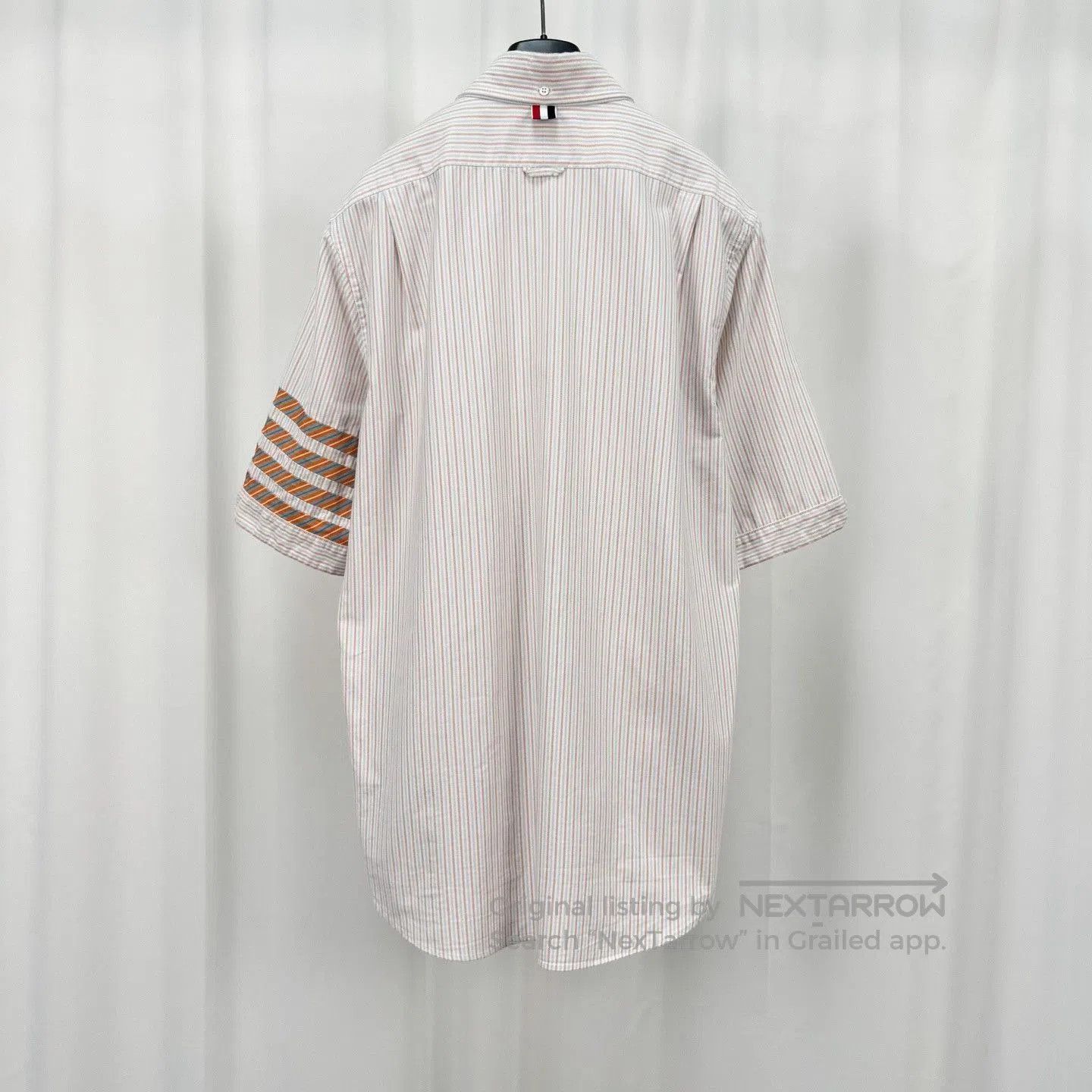 Thom Browne Thom Browne 25SS Striped Four-Bar Short Shirt. Size US XL / EU 56 / 4 - 2 Thumbnail