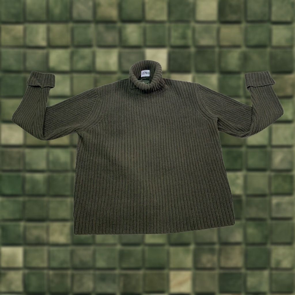 Eddie Bauer VINTAGE Eddie Bauer Sweater Green Turtle Neck Knit Pullover Women XL 90s Fall Winter (Casual) Size XL / US 12-14 / IT 48-50 - 1 Thumbnail