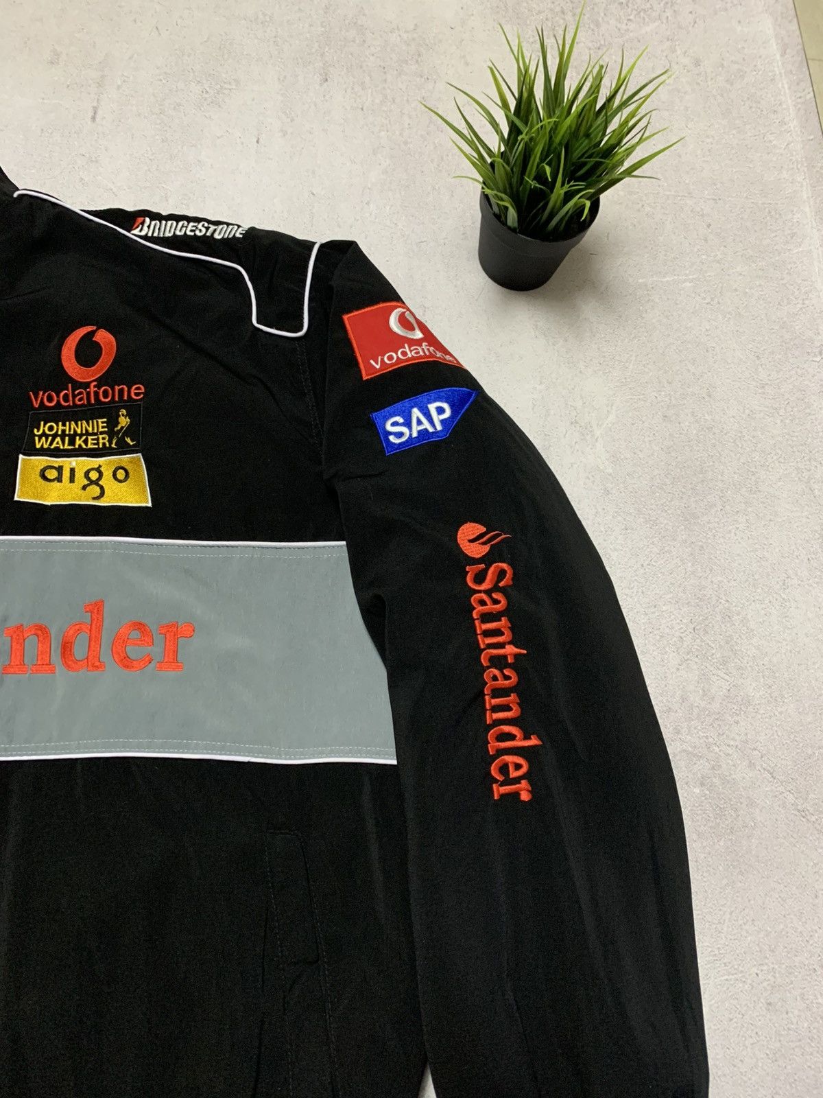 Formula 1 × Mercedes-Benz × Vintage Vintage Mercedes Benz Jacket Bomber Mc Laren Santander F1 Size US XXL / EU 58 / 5 - 4 Thumbnail