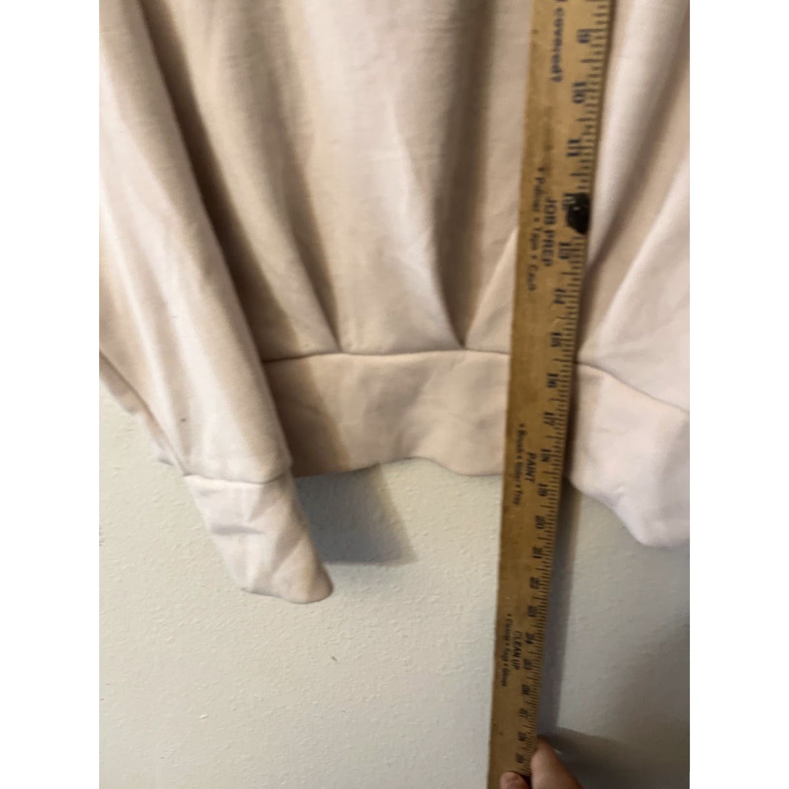 Vintage TRUTH BY REPUBLIC Women's Cropped Crew Neck Knit Sweater Beige Small Pullover Womens Size S / US 4 / IT 40 - 4 Thumbnail