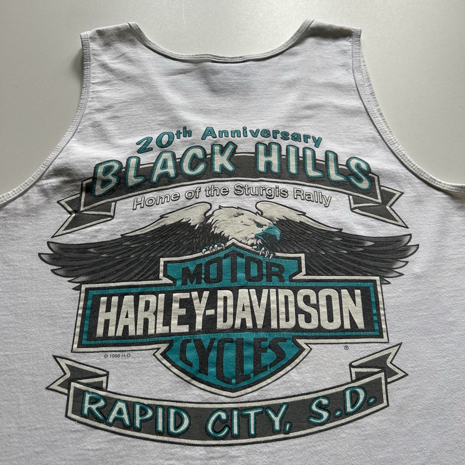 Harley Davidson Vintage 90s Harley Davidson Strugis Tank Top Shirt Medium Size US M / EU 48-50 / 2 - 4 Thumbnail