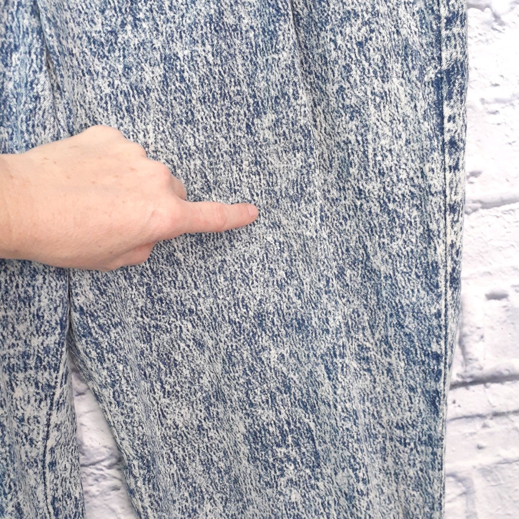 Vintage VINTAGE CHIC Jeans Womens 34x29 Denim Acid Wash Pleated Pockets USA 80s Size 24" / US 00 / IT 34 - 4 Thumbnail