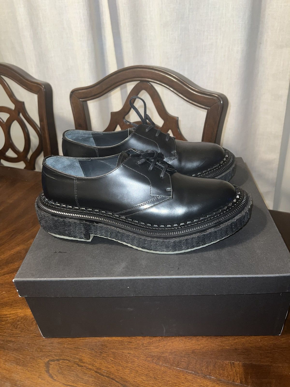 Adieu Paris Adieu Paris Black Type 135 Derbys Size US 10 / EU 43 - 1 Thumbnail