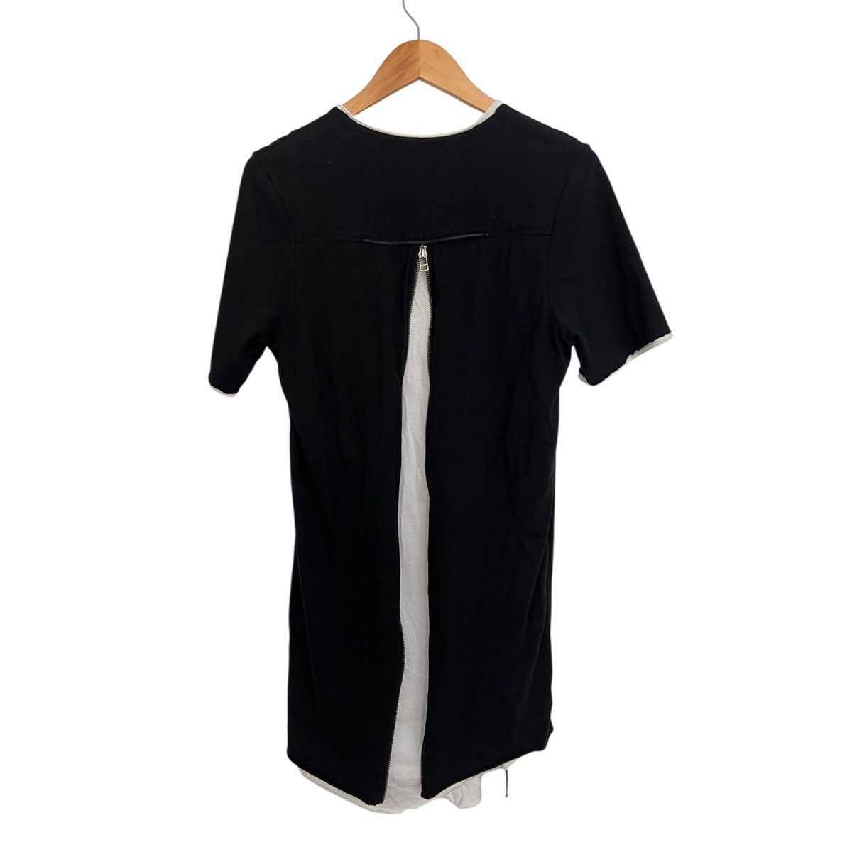 14th addiction catorce back zip layered tee