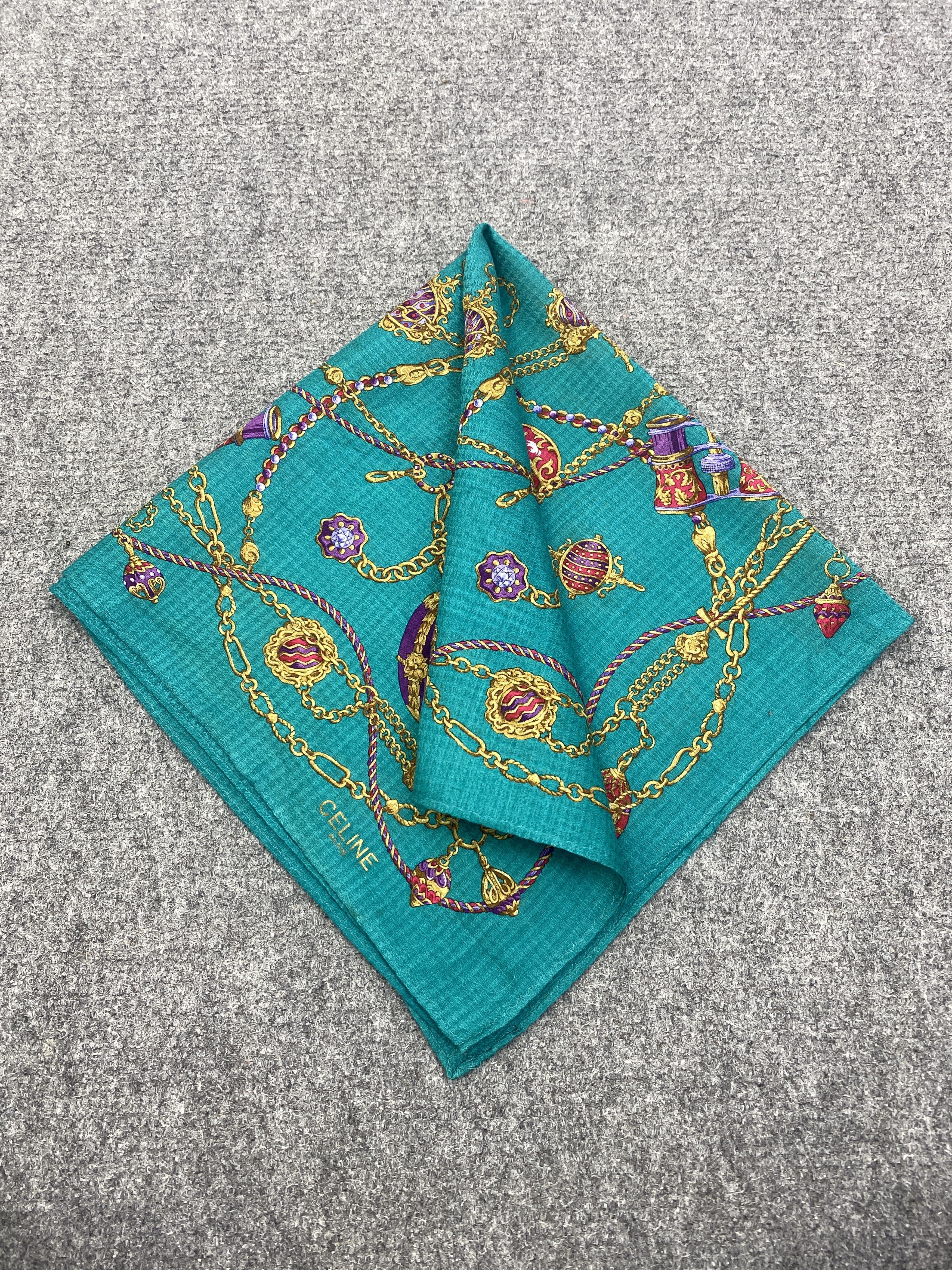 Celine Vintage Celine Handkerchief / Neckerchief HKC0981 Size ONE SIZE - 3 Thumbnail
