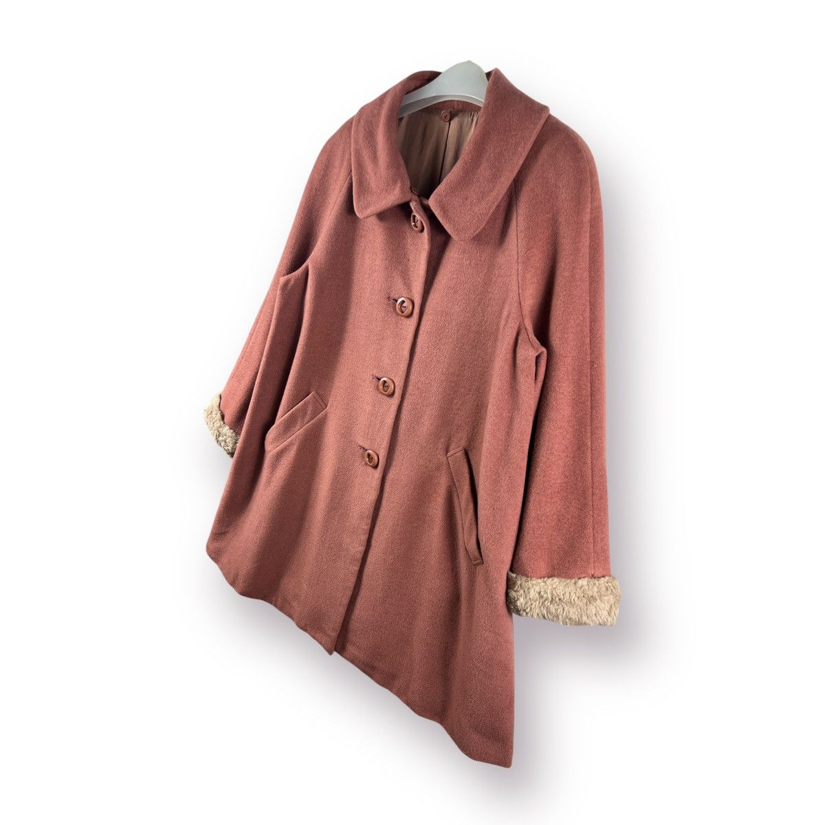 Japanese Brand × Vintage 🔥 PEYTON PLACE Over coat dusty pink 🔥 Size L / US 10 / IT 46 - 2 Thumbnail