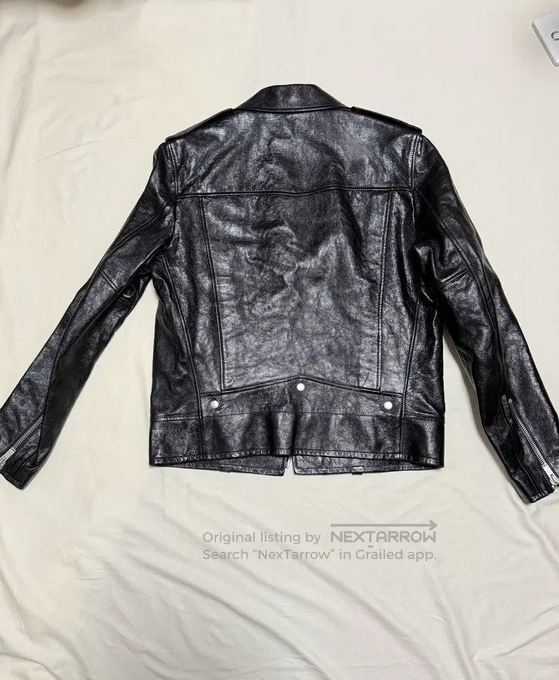 Saint Laurent Paris Saint Laurent Paris Black Biker Leather Jacket Blazer Size US M / EU 48-50 / 2 - 3 Thumbnail