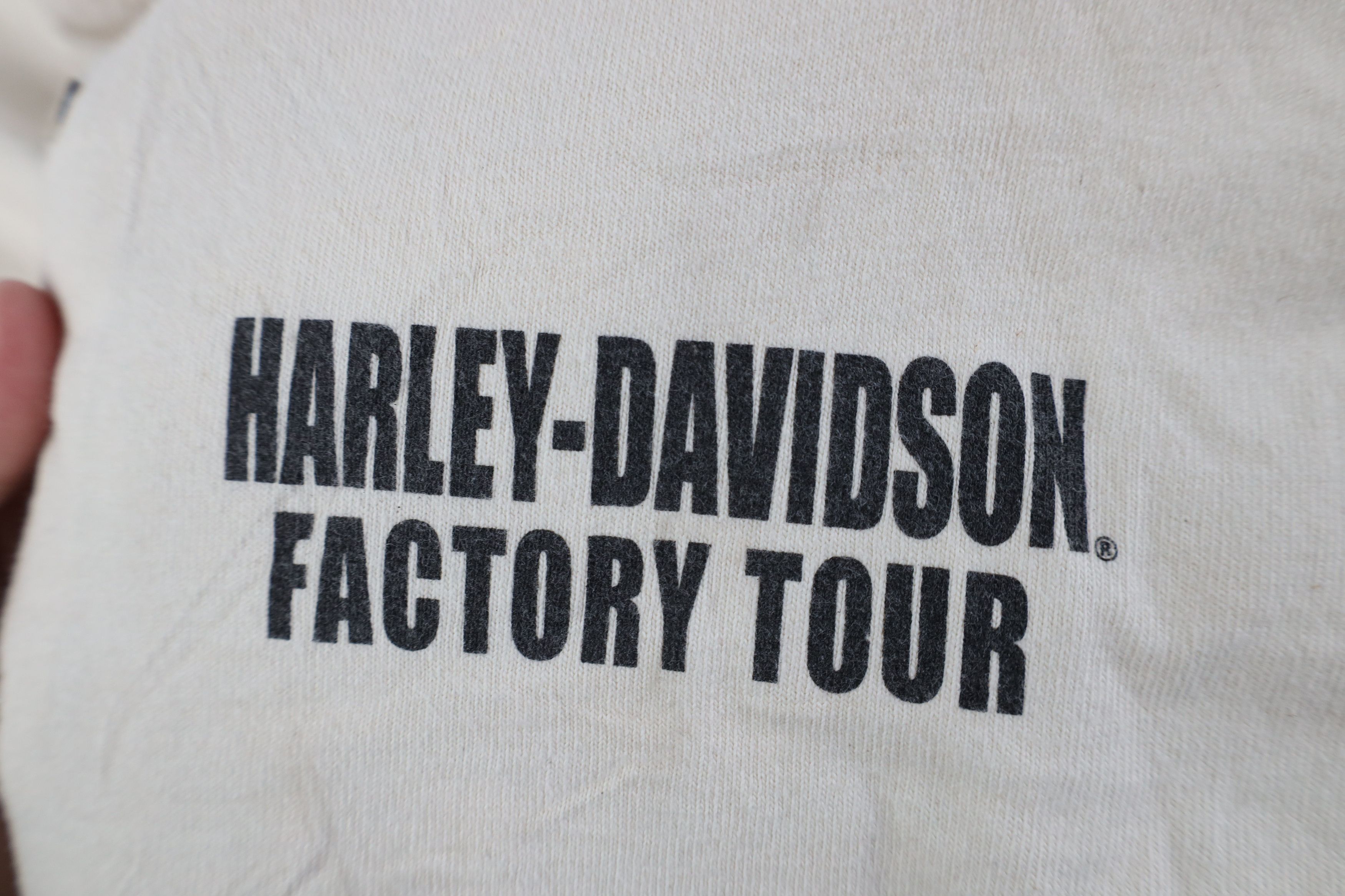 Harley Davidson Vintage Y2K 2004 Harley Davidson Long Sleeve Henley T-Shirt Size US M / EU 48-50 / 2 - 4 Thumbnail