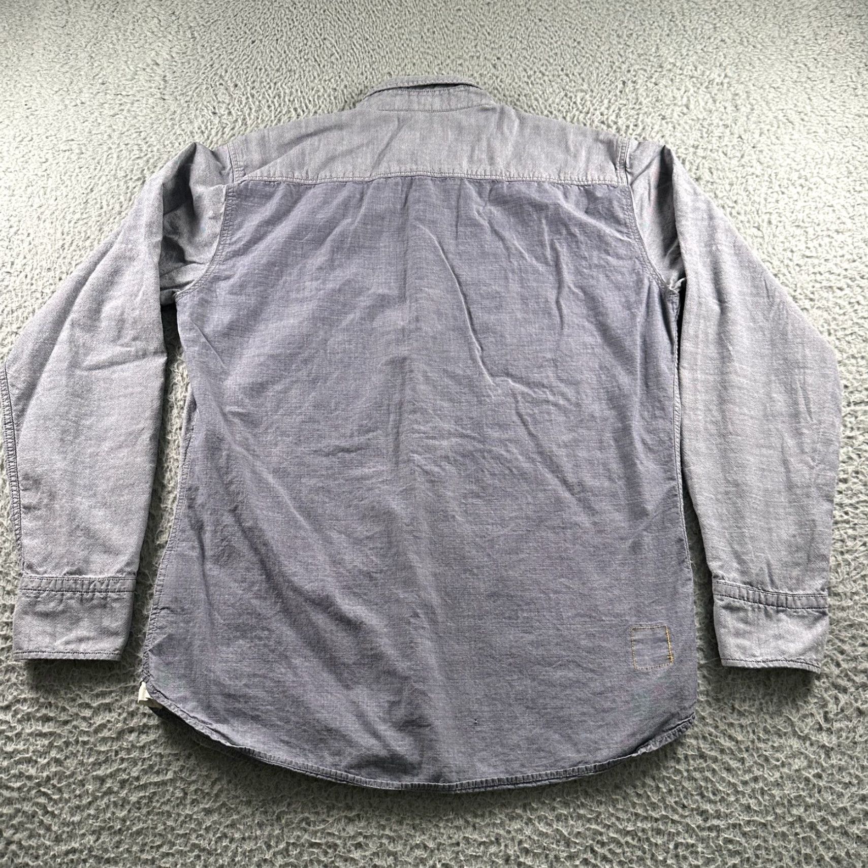 Universal Works Universal Works Shirt Mens M Blue Button Up Long Sleeve Chest Pocket Chambray Size US M / EU 48-50 / 2 - 5 Thumbnail