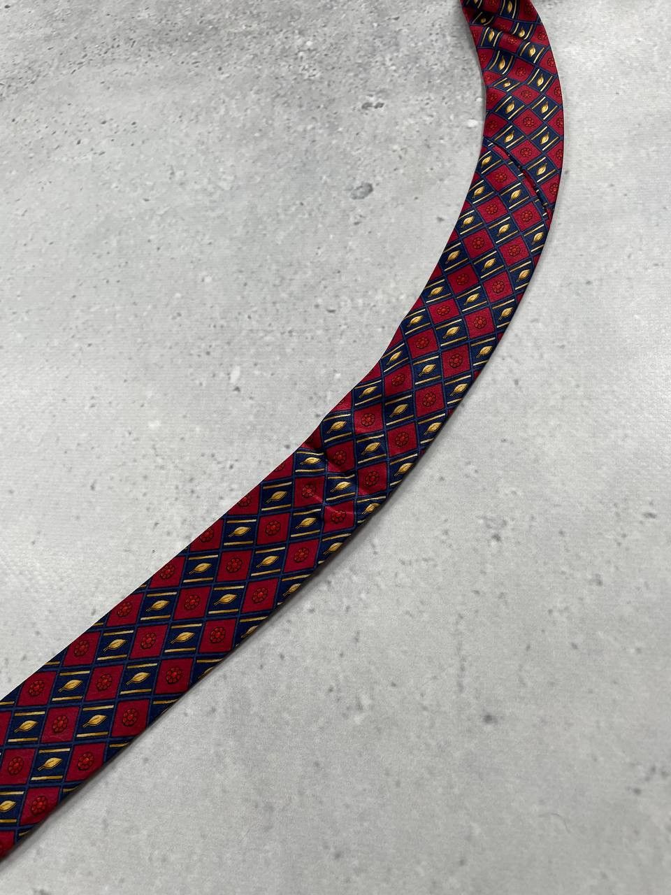 Designer × Lanvin × Vintage Vintage 90s Lanvin Paris Silk Tie Red Size ONE SIZE - 19 Thumbnail