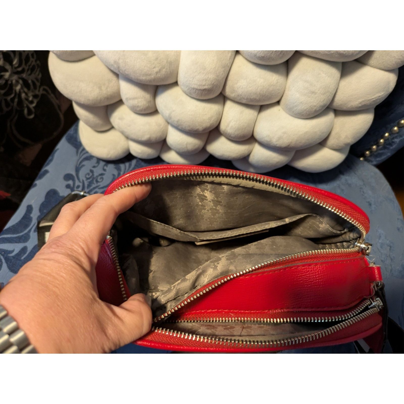 Karl Lagerfeld Karl Lagerfeld PARIS Leather Maybelle Red Crossbody Size ONE SIZE - 8 Thumbnail