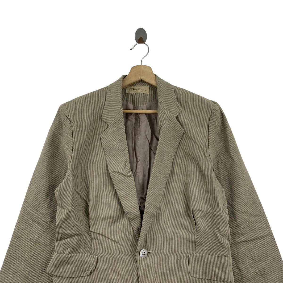 Vintage Vintage JURGEN LEHL Germany Designer Beige Blazer Coat Size US M / EU 48-50 / 2 - 2 Thumbnail
