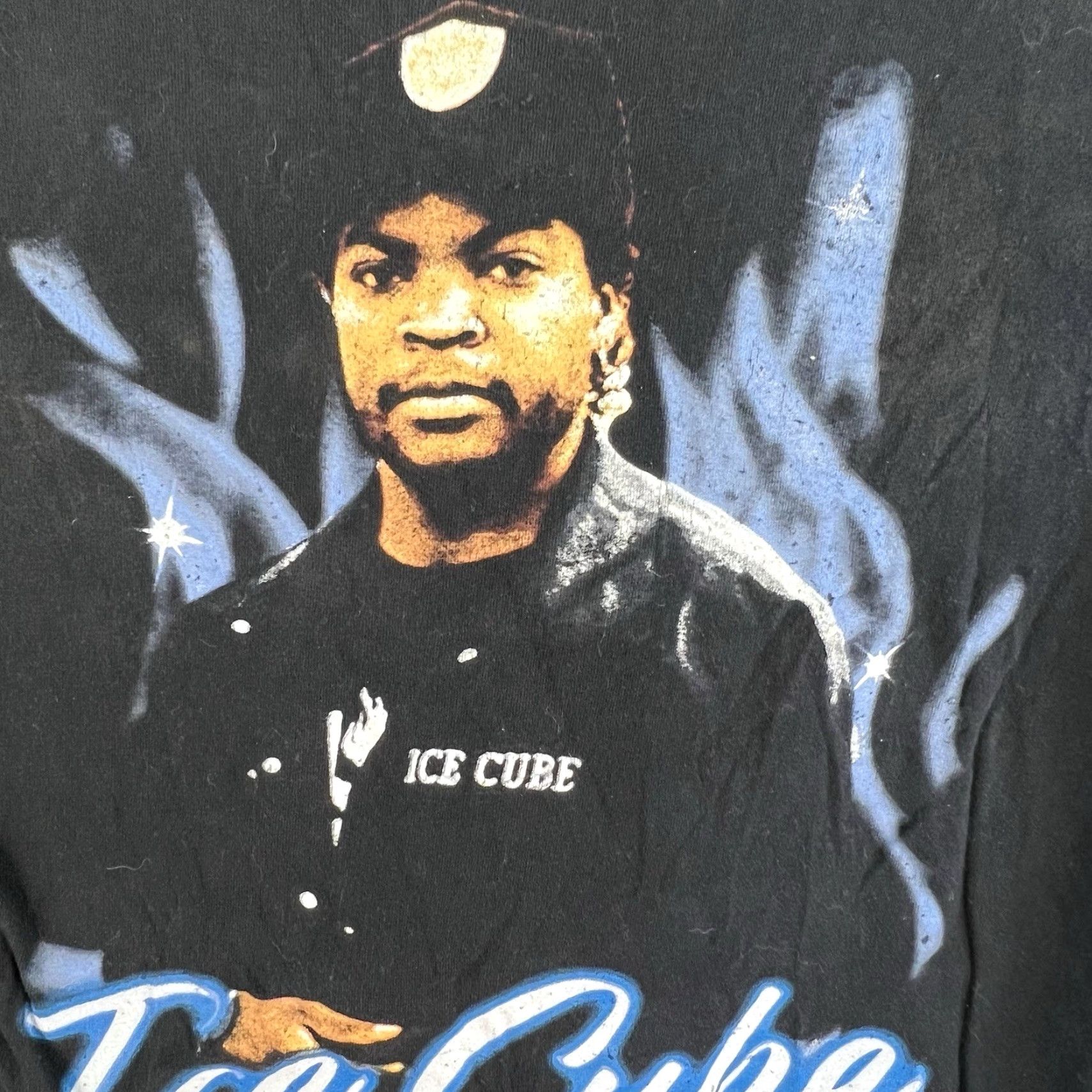 Vintage VINTAGE Cube Women’s T-Shirt Short Sleeve Crew Neck Open Neck Graphic Black 90s Hip Hop Grunge Size M / US 6-8 / IT 42-44 - 2 Thumbnail