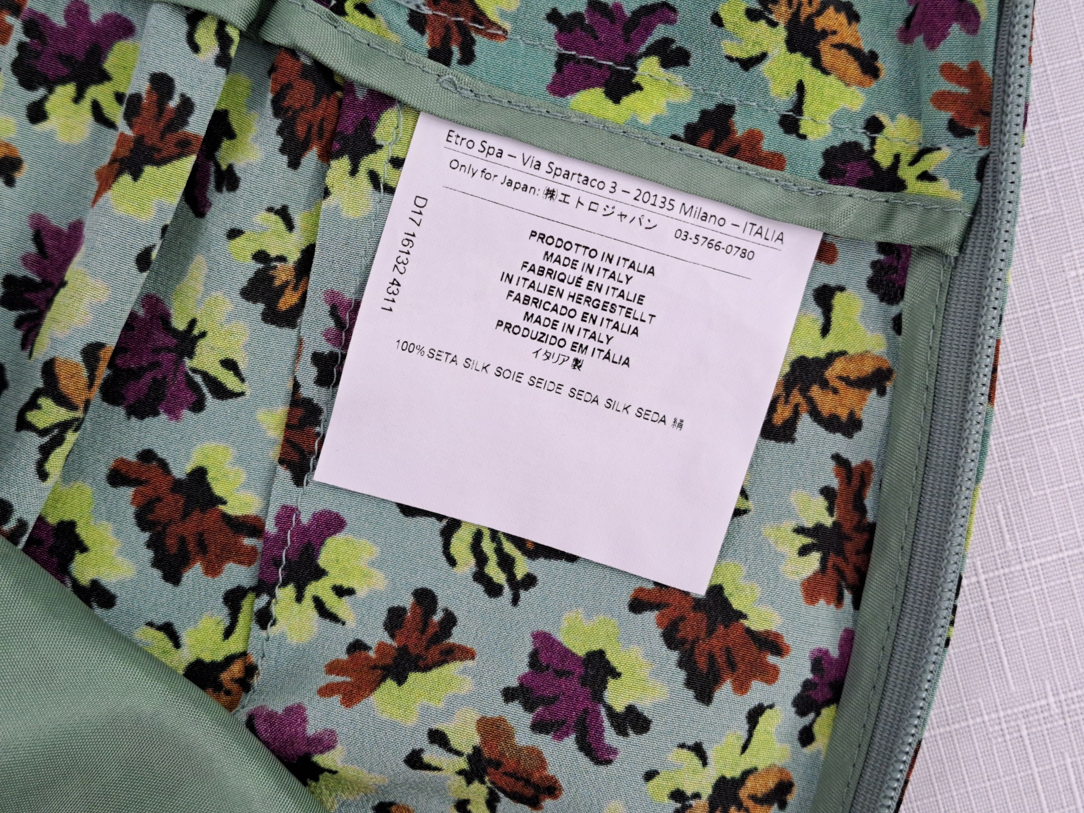 Etro ETRO floral print silk trousers. Size 40IT. Size 27" / US 4 / IT 40 - 9 Thumbnail