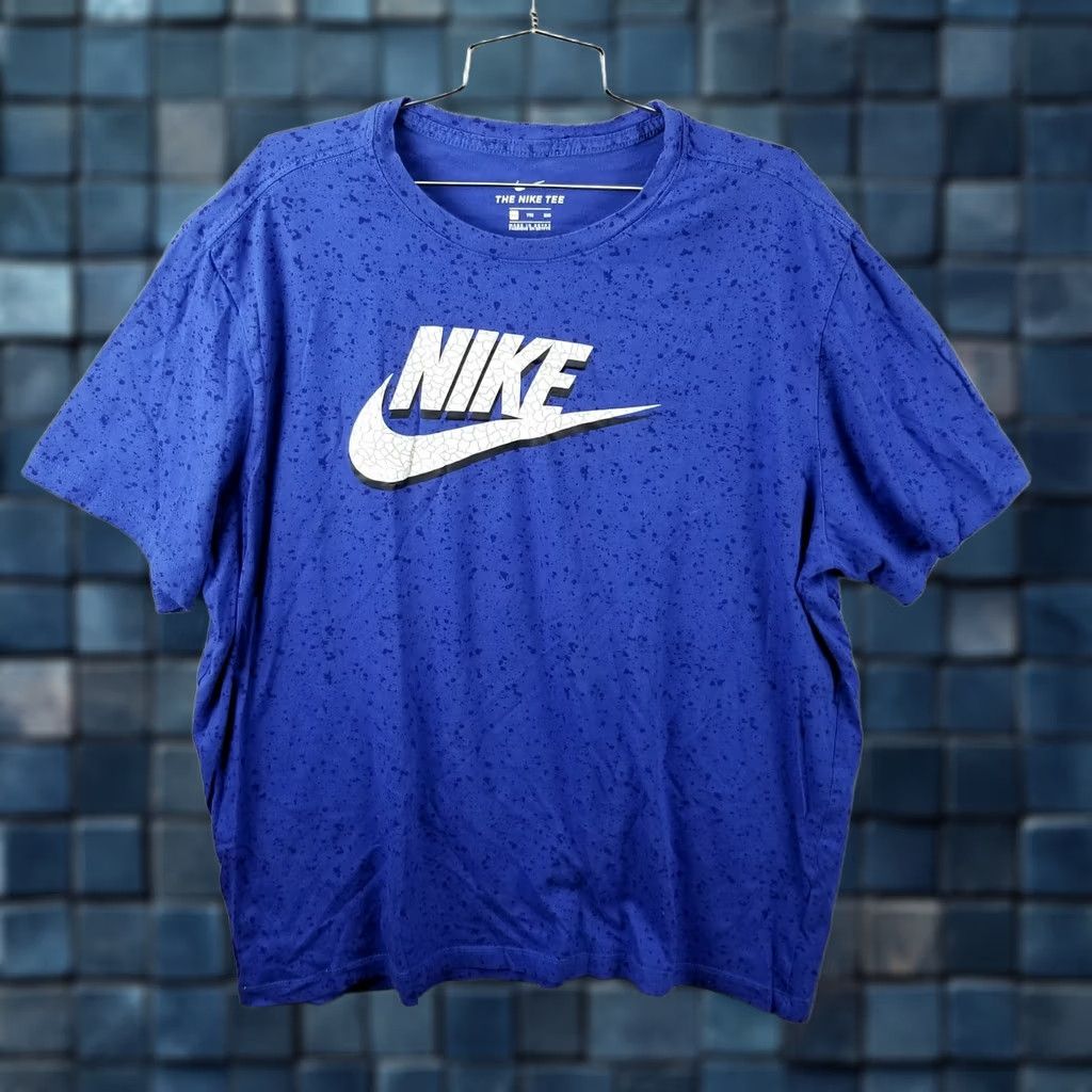 Nike Nike NSW Blue Trance Paint Splatter Swoosh T-Shirt Men XXL CU6809-480 Size US XXL / EU 58 / 5 - 1 Thumbnail