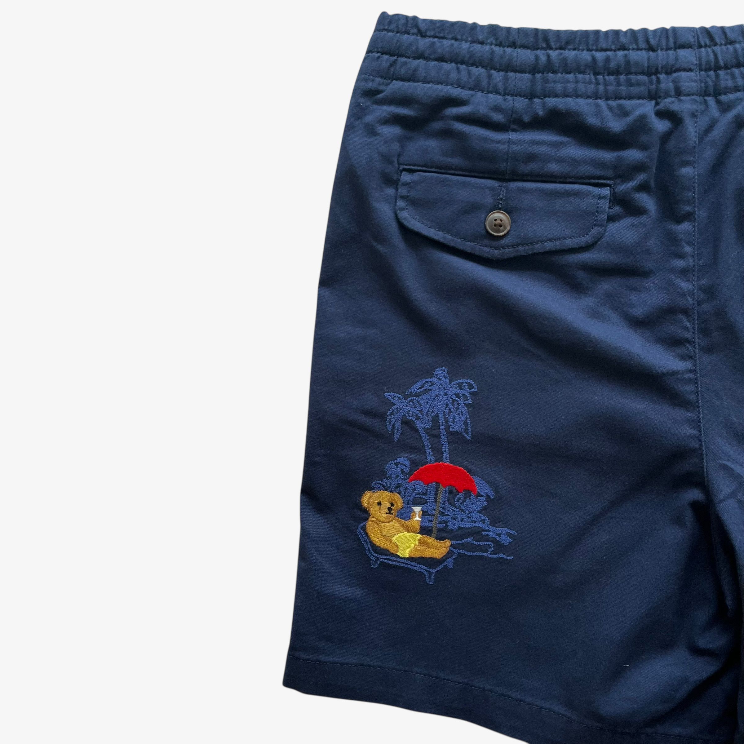 Ralph Lauren Polo Ralph Lauren Bear Navy Chino Shorts BNWT Size US 29 - 5 Thumbnail