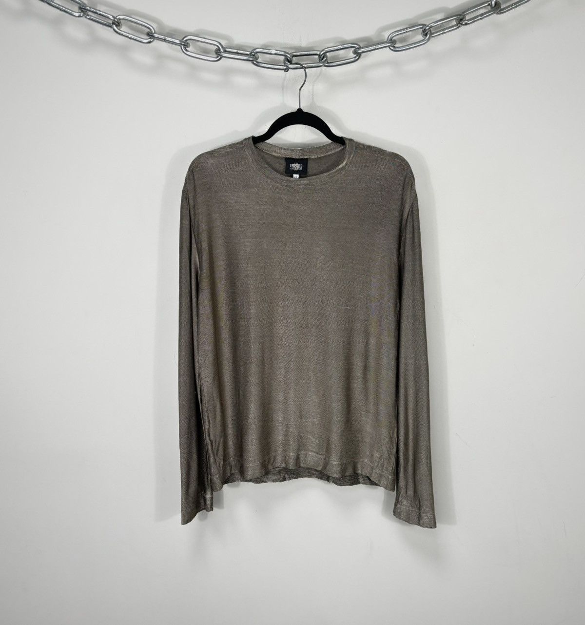 Versace Vintage Versace Jeans Couture Distressed Mesh Long Sleeve Size XL / US 12-14 / IT 48-50 - 1 Thumbnail
