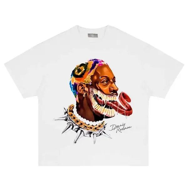 Japanese Brand Streetwear Dennis Rodman Graphic Tee T-Shirt Size US M / EU 48-50 / 2 - 4 Thumbnail