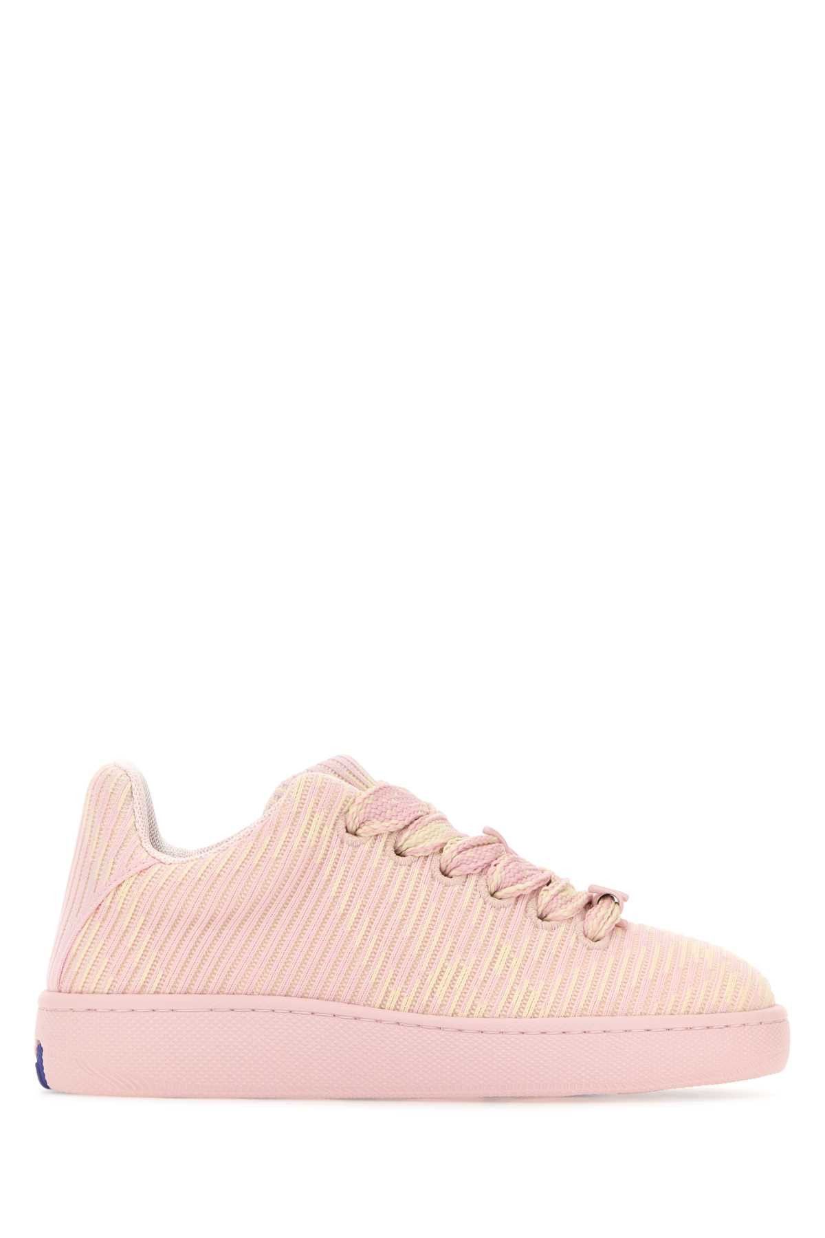 image of Burberry Embroidered Fabric Box Sneakers in Printed, Women's (Size 10)