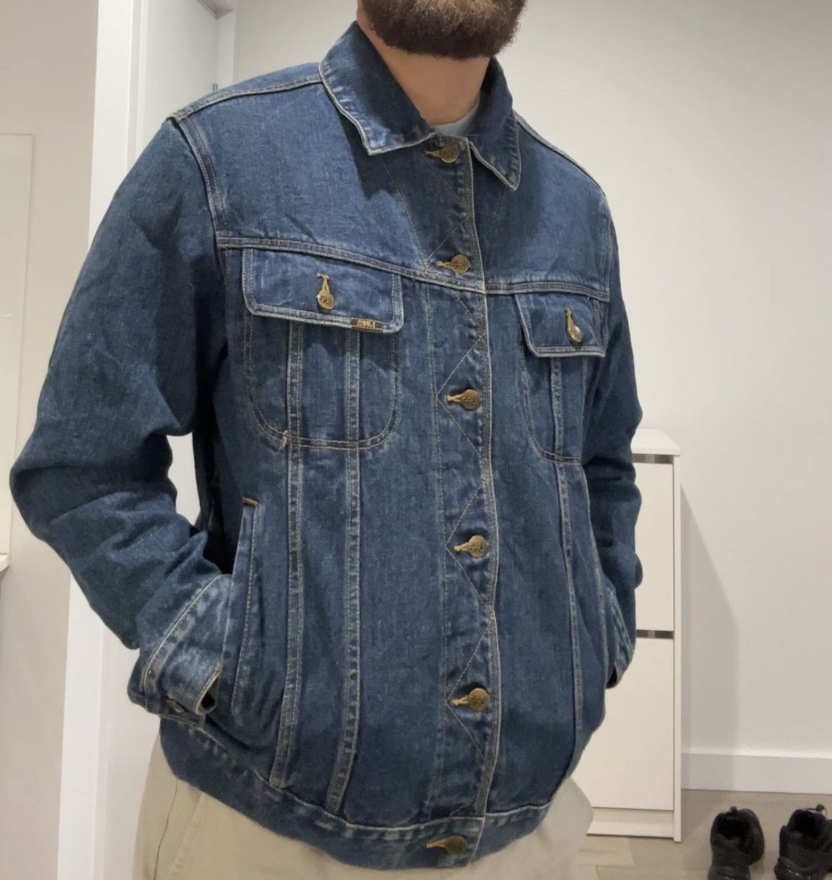 Lee Lee Men’s Medium Denim Jacket Size US M / EU 48-50 / 2 - 1 Thumbnail