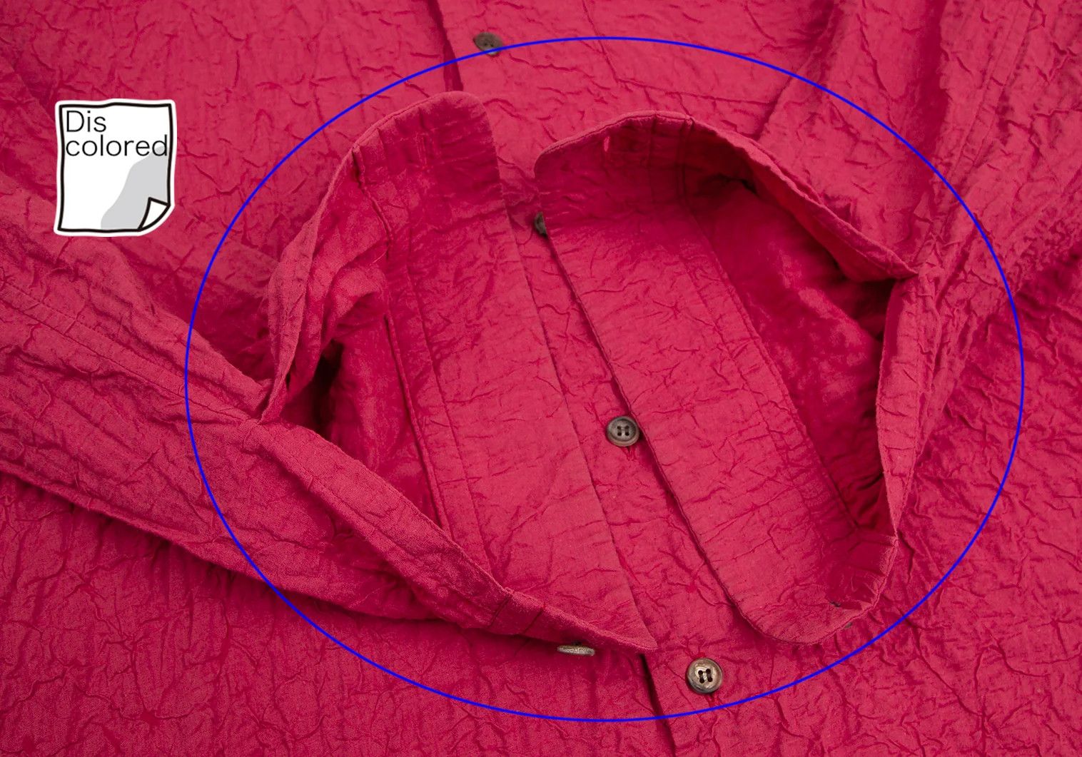 Issey Miyake Cotton Wrinkle Pleats Shirt in Red Size US L / EU 52-54 / 3 - 9 Thumbnail