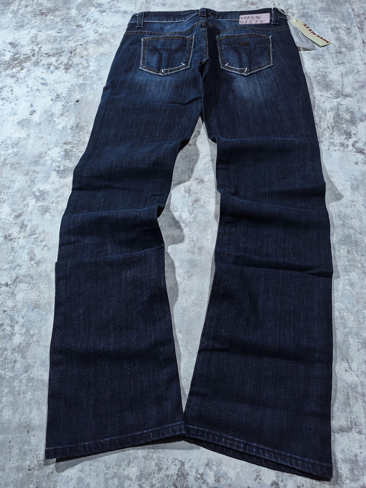 Miss Sixty lowrise y2k miss sixty italy blue faded wash jeans Size 31" - 5 Thumbnail