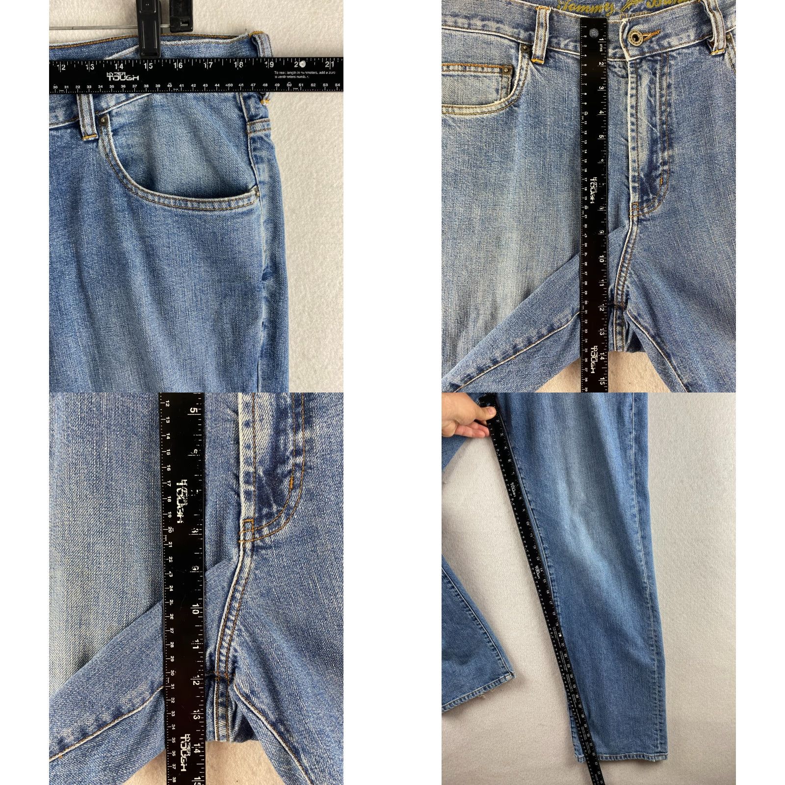Tommy Bahama Tommy Bahama Jeans Mens 36 Blue Classic Fit Straight Distressed Denim Jeans Size US 36 / EU 52 - 8 Thumbnail