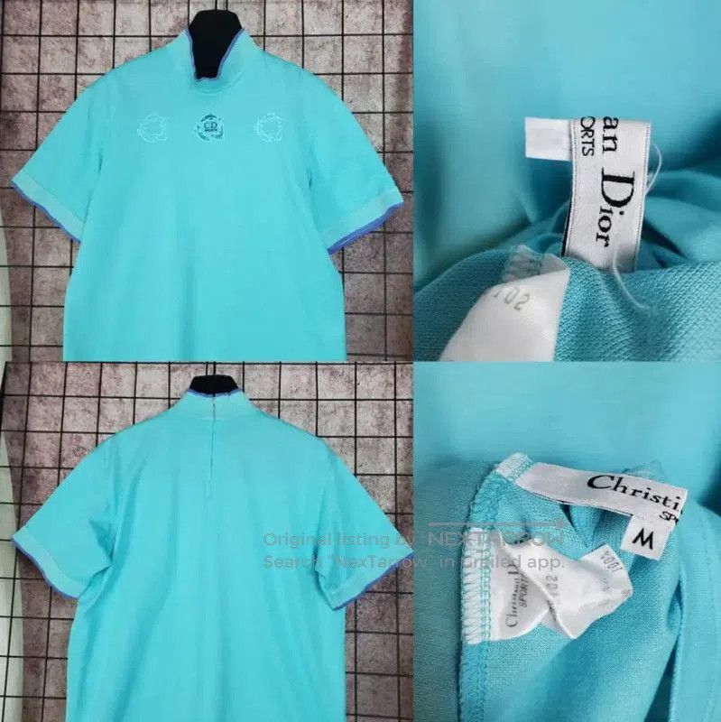 Dior Dior Blue Cotton Women's T. Size M / US 6-8 / IT 42-44 - 4 Thumbnail